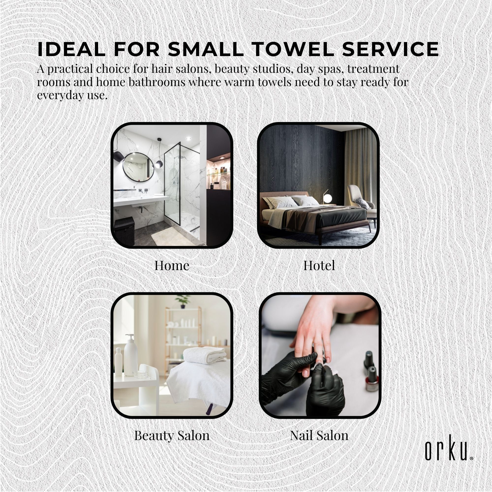 Orku 5L Electric Hand Towel Warmer UV Cabinet Salon Spa Black — image 6
