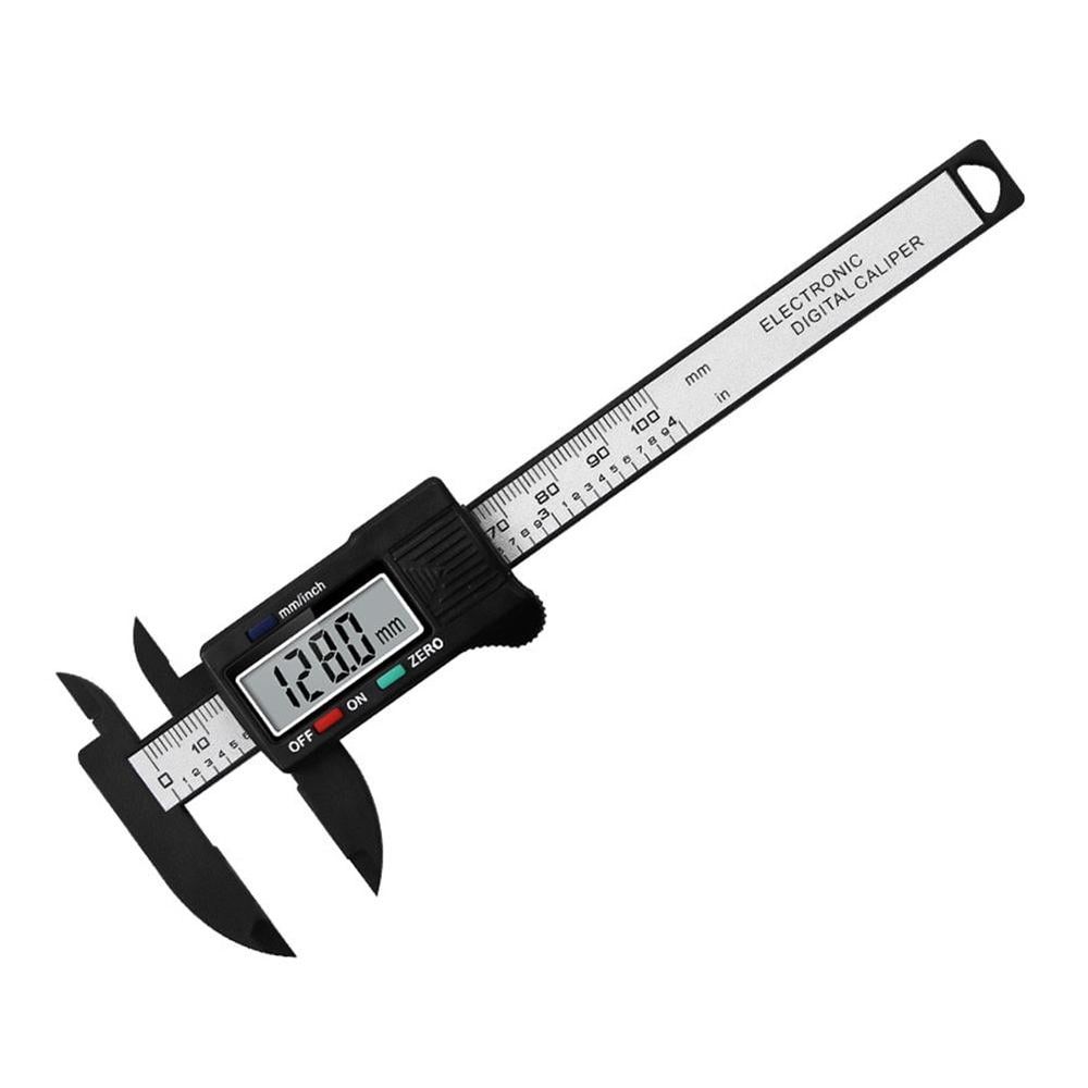 100mm Electronic Digital Caliper Carbon Fiber Dial Tool Gauge Measuring Caliper Tools Micrometer C0C1 Digital Vernier Ruler