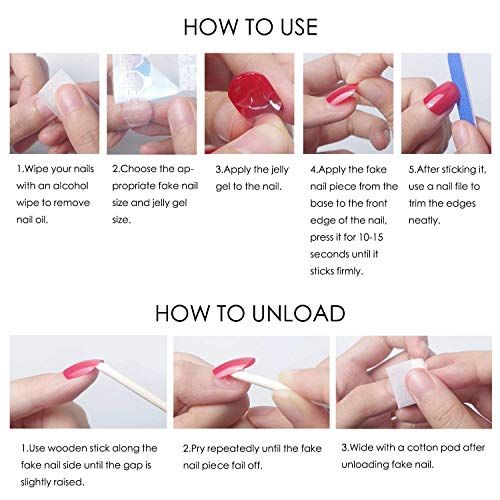 Reusable Press-On Nails, 24-Piece Set for DIY Nail Art, Ideal for Parties, Weddings and Daily Wear (Slate Blue) — image 5