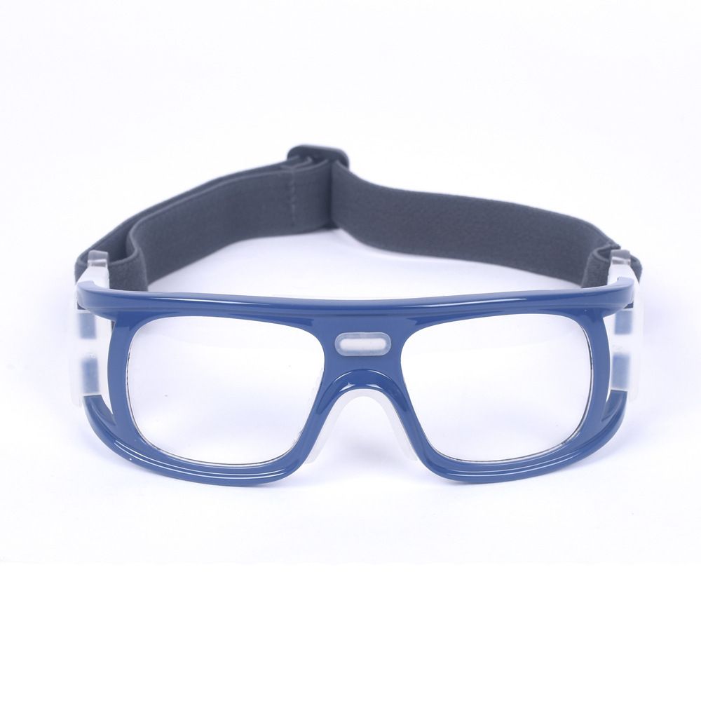 Premium Sports Goggles for Soccer Basketball, Clear Sports Eyewear with Adjustable Strap, Protective Goggles Professional Training Equipment - Dark Blue