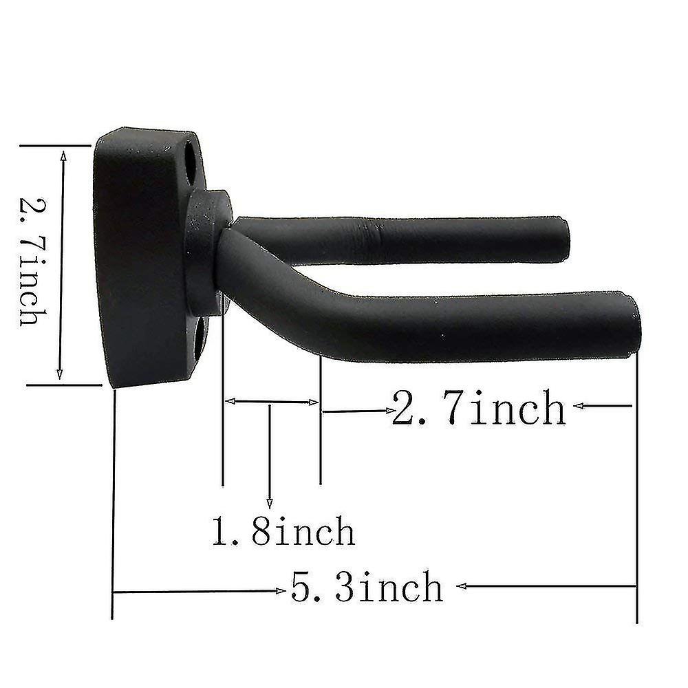 Guitar Hanger Wall Mount 5-Pack Black with Screws Compatible with Guitars — image 4