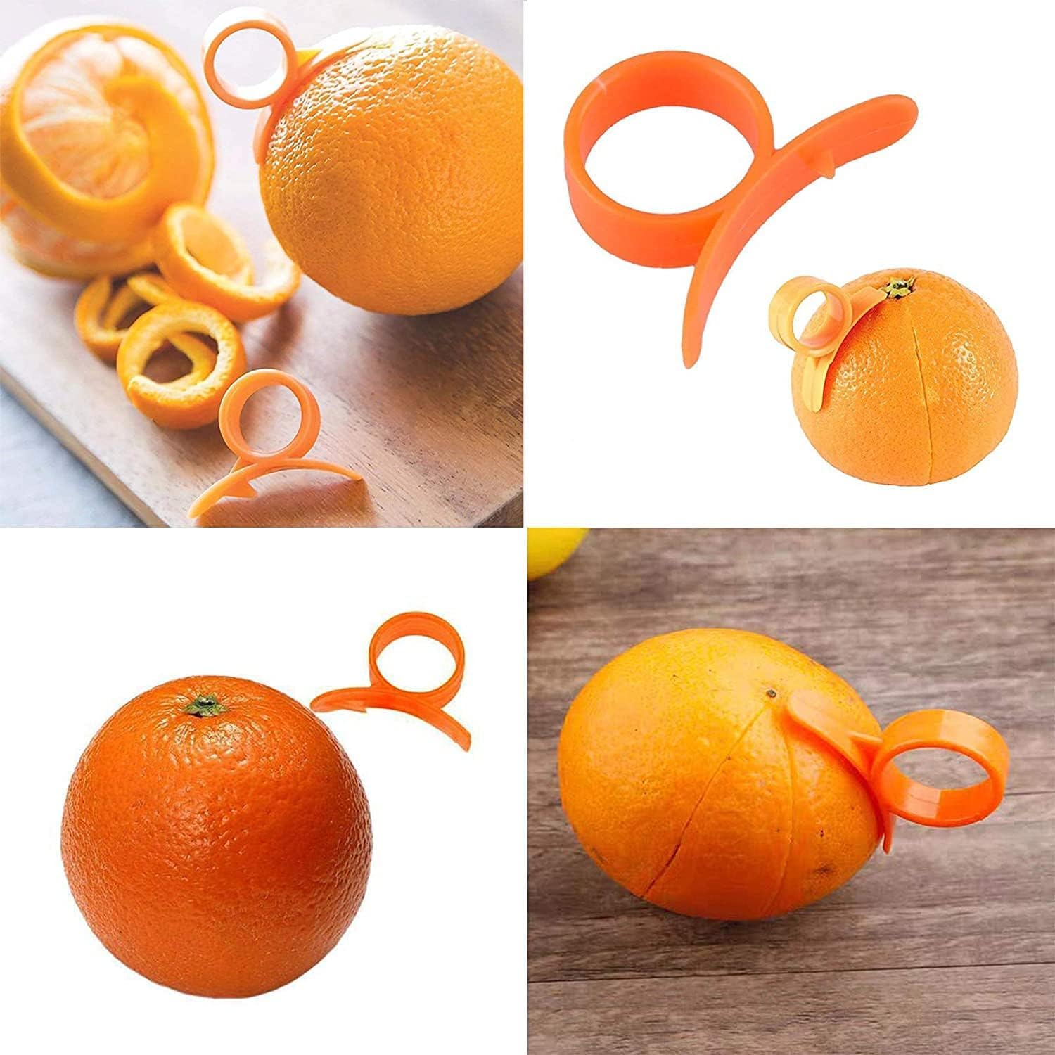 Potato Peelers, Vegetable Peeler for Kitchen Stainless Steel Y Shape Swivel Peelers, Carrot, Fruit, Ergonomic Non-Slip Handle and Sharp Blade with 2 Oranges — image 4