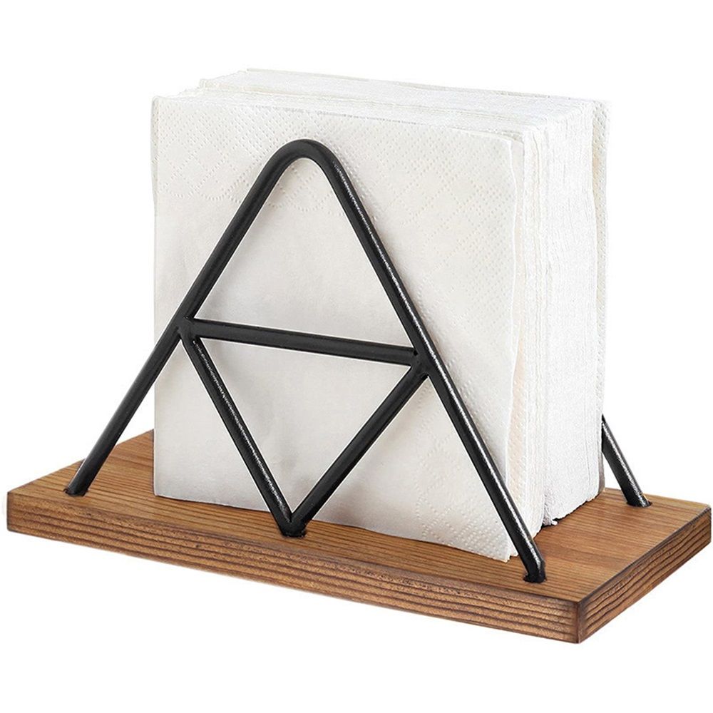 Napkin Holder for Table, Napkin Dispenser with Black Metal Wire for Modern Farmhouse Decor Restaurant Kitchen Decor — image 2