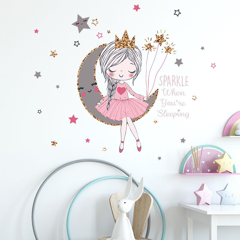 Colorful, cute and lovely children's wall stickers, detachable wall stickers, DIY decoration for children's and girls' bedrooms — image 3