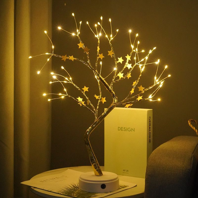 Pearl Night Light Tree, LED Decorative Lamp, Bedroom Decoration, Couple Bedroom, Entryway Decoration, Bedside Lamp, Christmas Decoration, Halloween Decoration