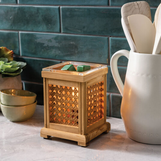 Wood & Cane Vintage Bulb Illumination Warmer โ image 2