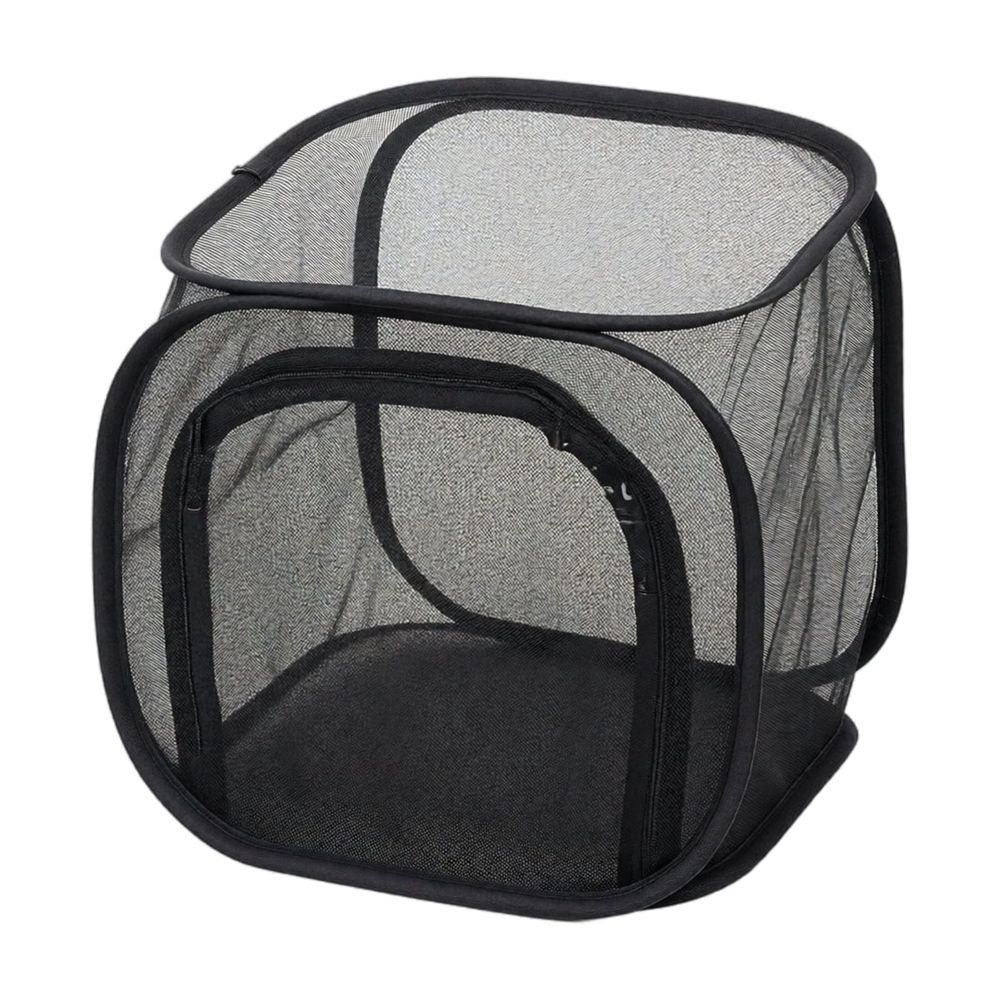 12" Large Foldable Insect and Butterfly Habitat Cage Pop-Up Ventilated Breeding Netting Enclosure and Plant Growing Tent for Outdoor Garden & Patio, 3 Color Choice (Purple)