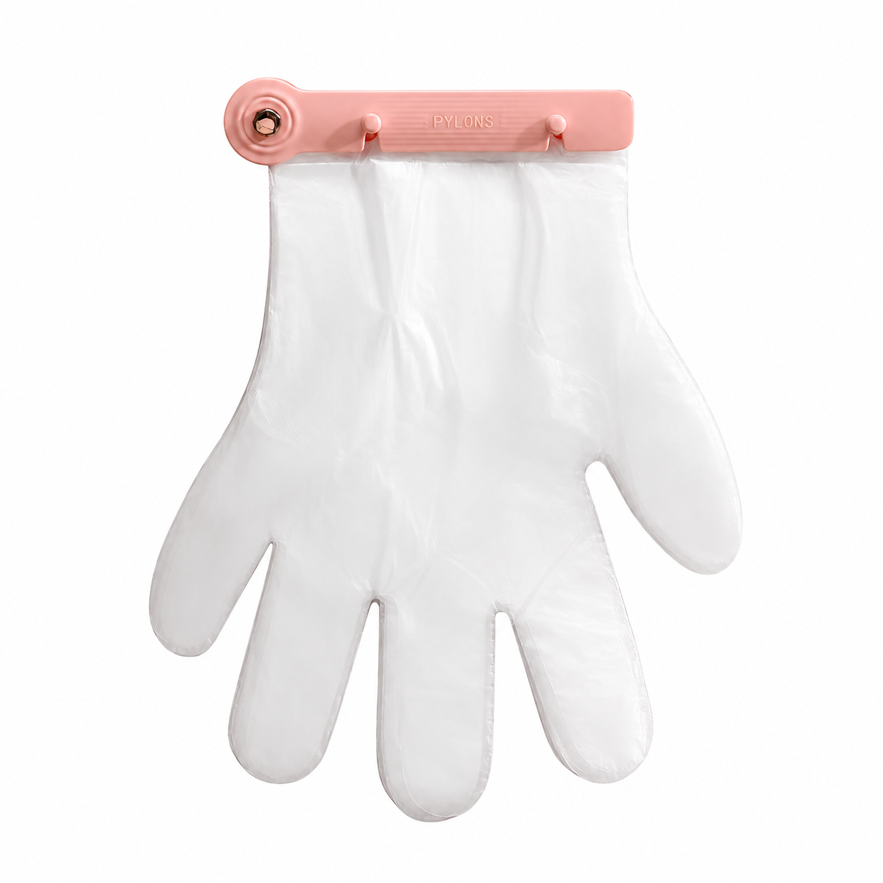 Kitchen Wall Hanging Glove Organizer Set, 100Pcs Lazy Disposable Gloves with 1pc Pink Glove Clip Rack for Restaurant, Hotel, Household Cleaning — image 5