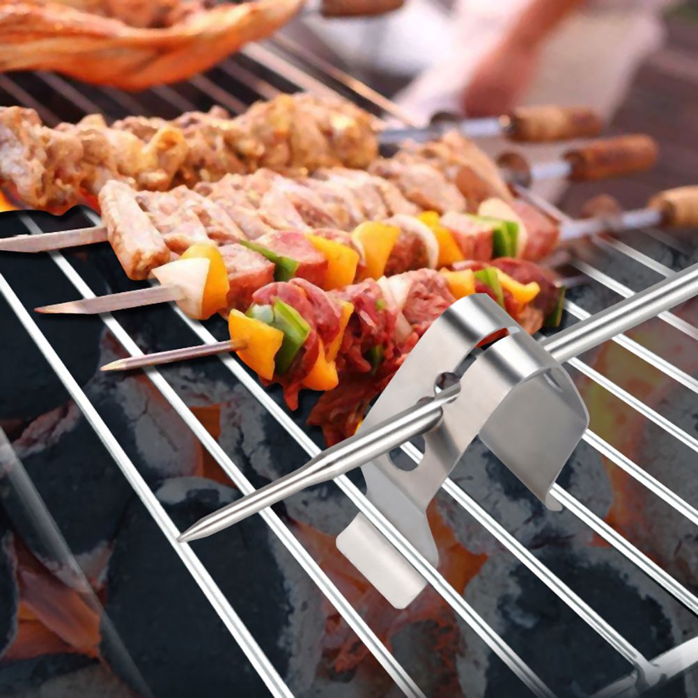 4Pcs Meat Thermometer Probe Clip 3 Holes Grill Clips Barbecue Thermometer Holders — image 5