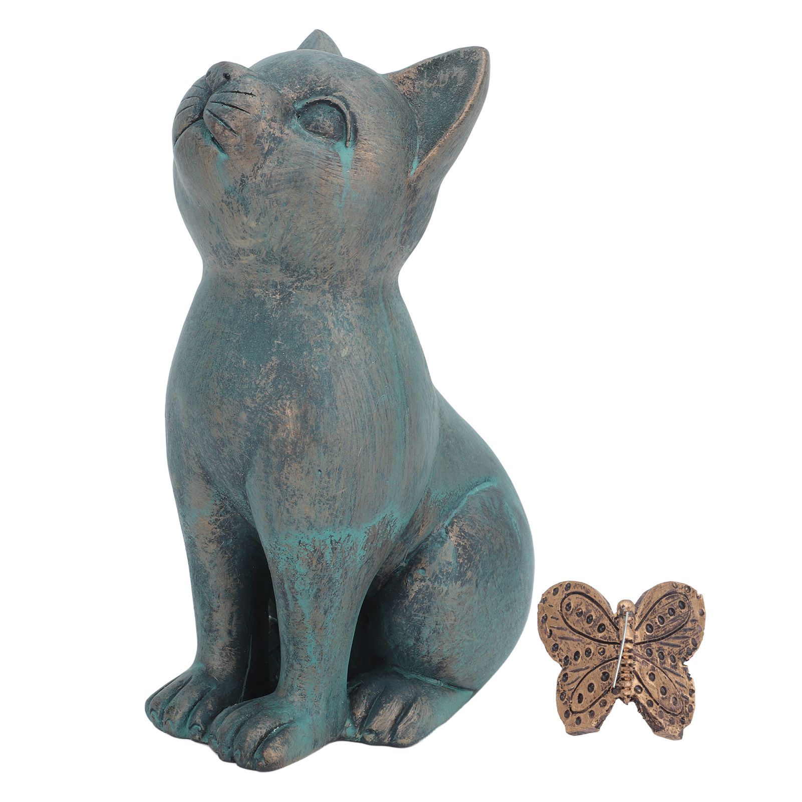 Outdoor Garden Decor Resin Halloween Garden Sculpture Statue for Home Figurines Outdoor Yard Patio Lawn Ornaments Cat
