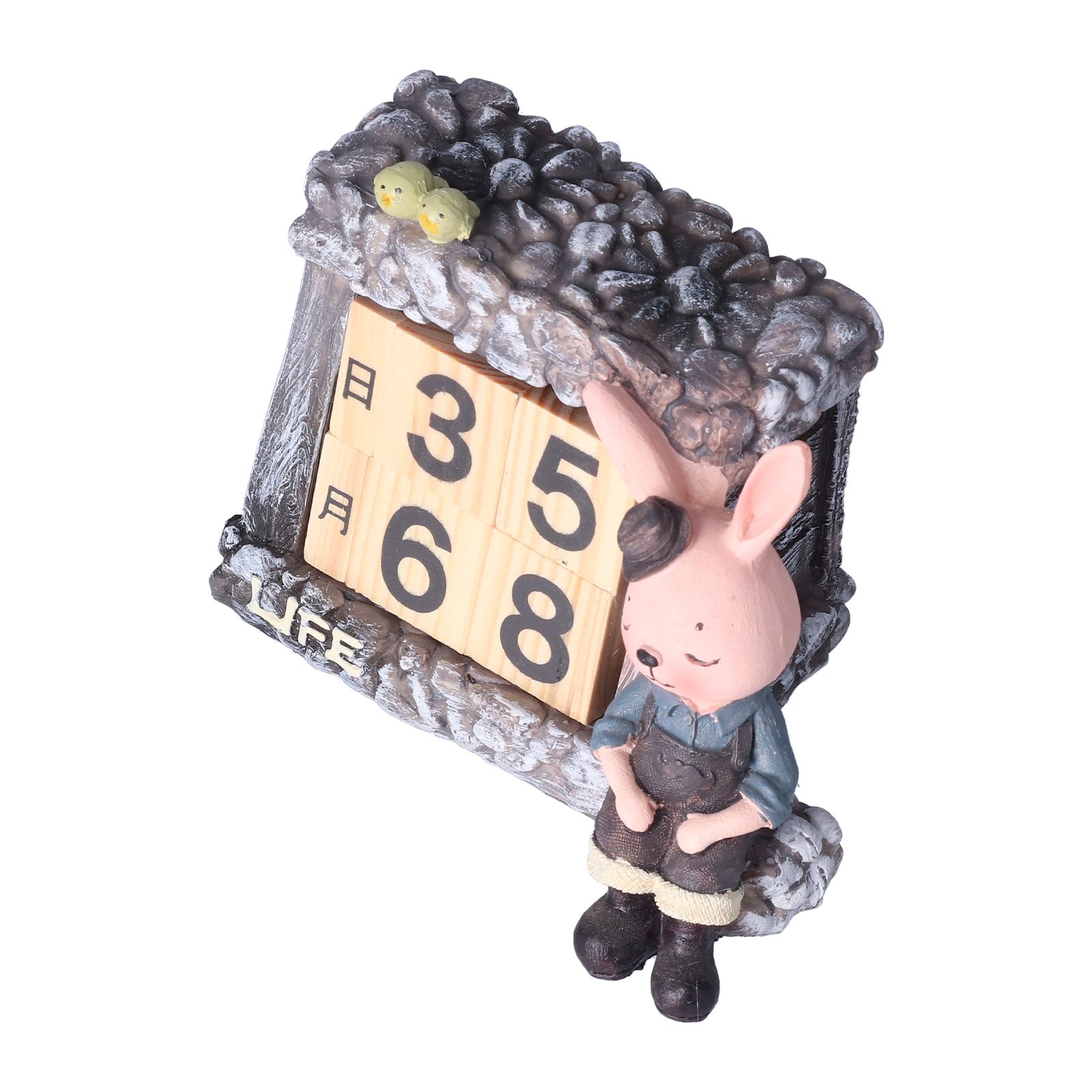 Innovative Rabbits Cabin Calendar Decorative TV Cabinet Decoration for Wedding Home Desktop โ image 3