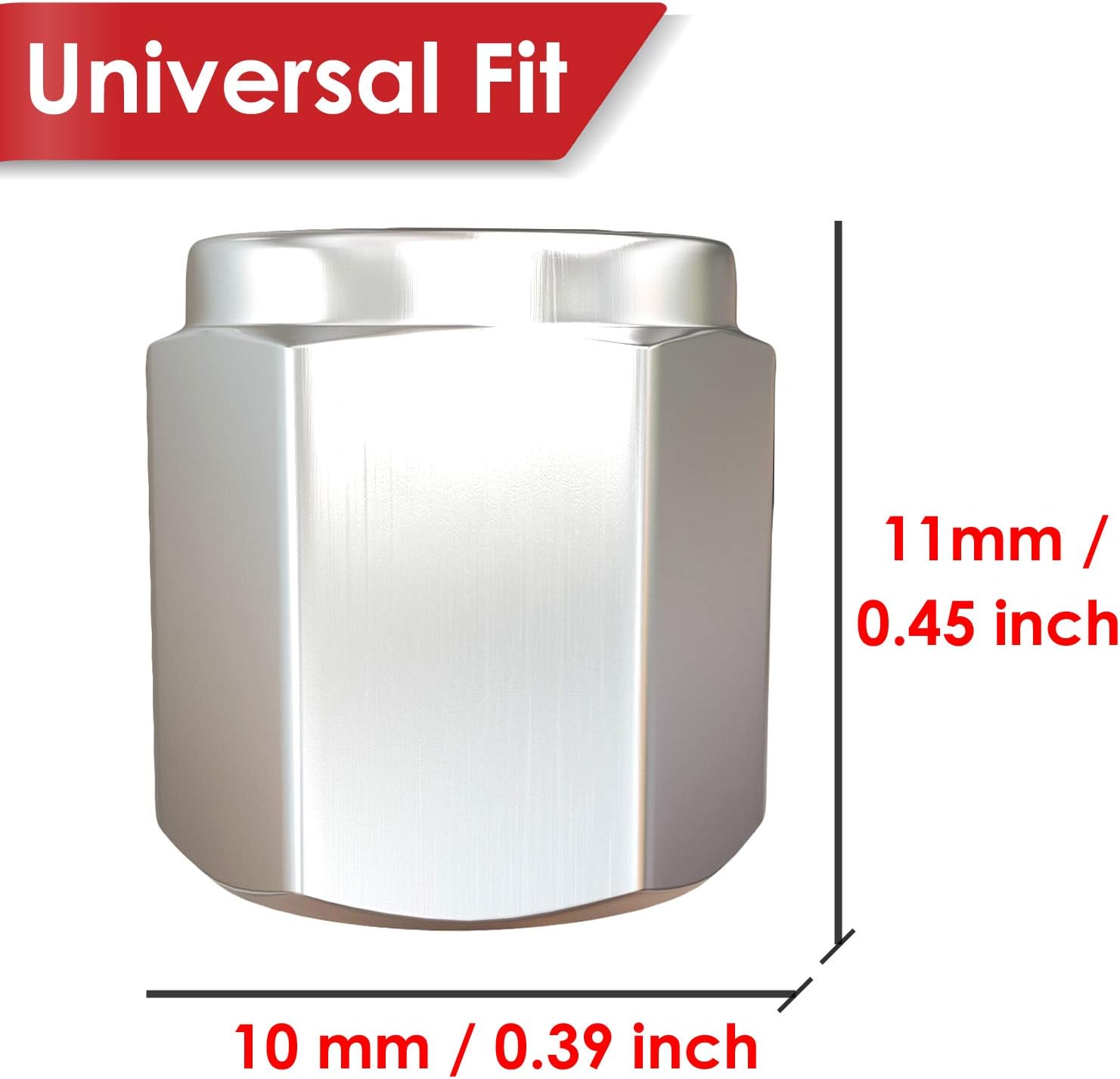 Brass (8 Pack) Tire Valve Caps Silver, Premium Metal Rubber Seal Tire Valve Stem Caps, Dust Proof Covers Universal fit for Cars, SUVs, Bike and Bicycle โ image 3