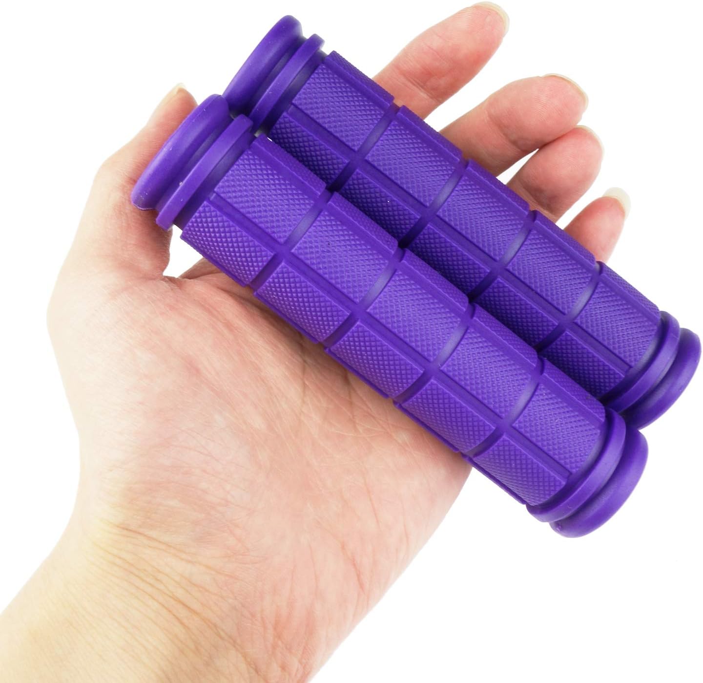 4 Pairs Bicycle Handle Bar Grips Mushroom for BMX/MTB/Road Mountain Bikes black, blue, purple, pink โ image 4