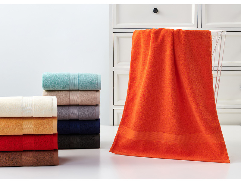 Red Premium Thick Cotton Bath Towel for Adults - Soft and Absorbent Bathroom Towel — image 6