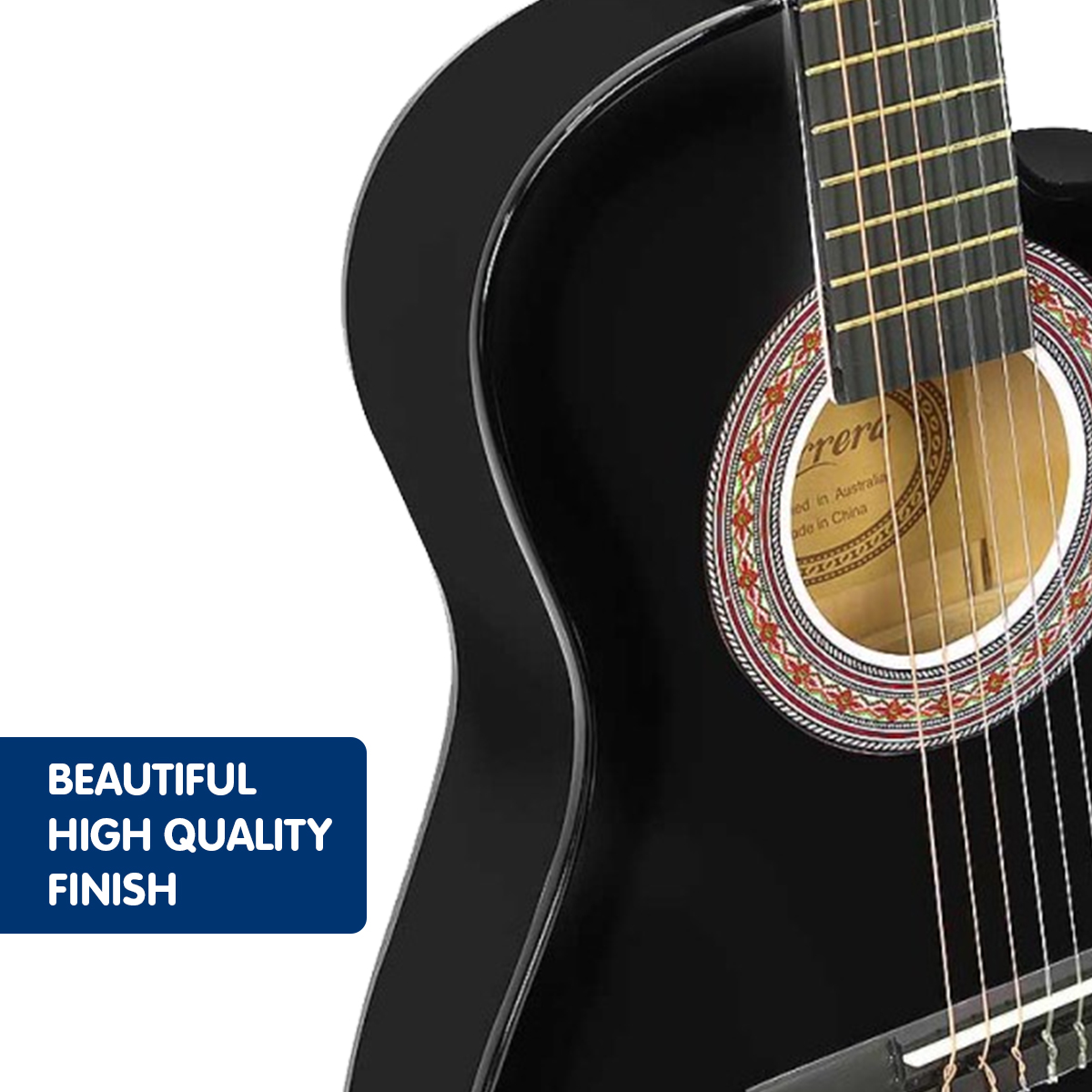 Karrera Childrens Acoustic Guitar Kids - Black — image 3