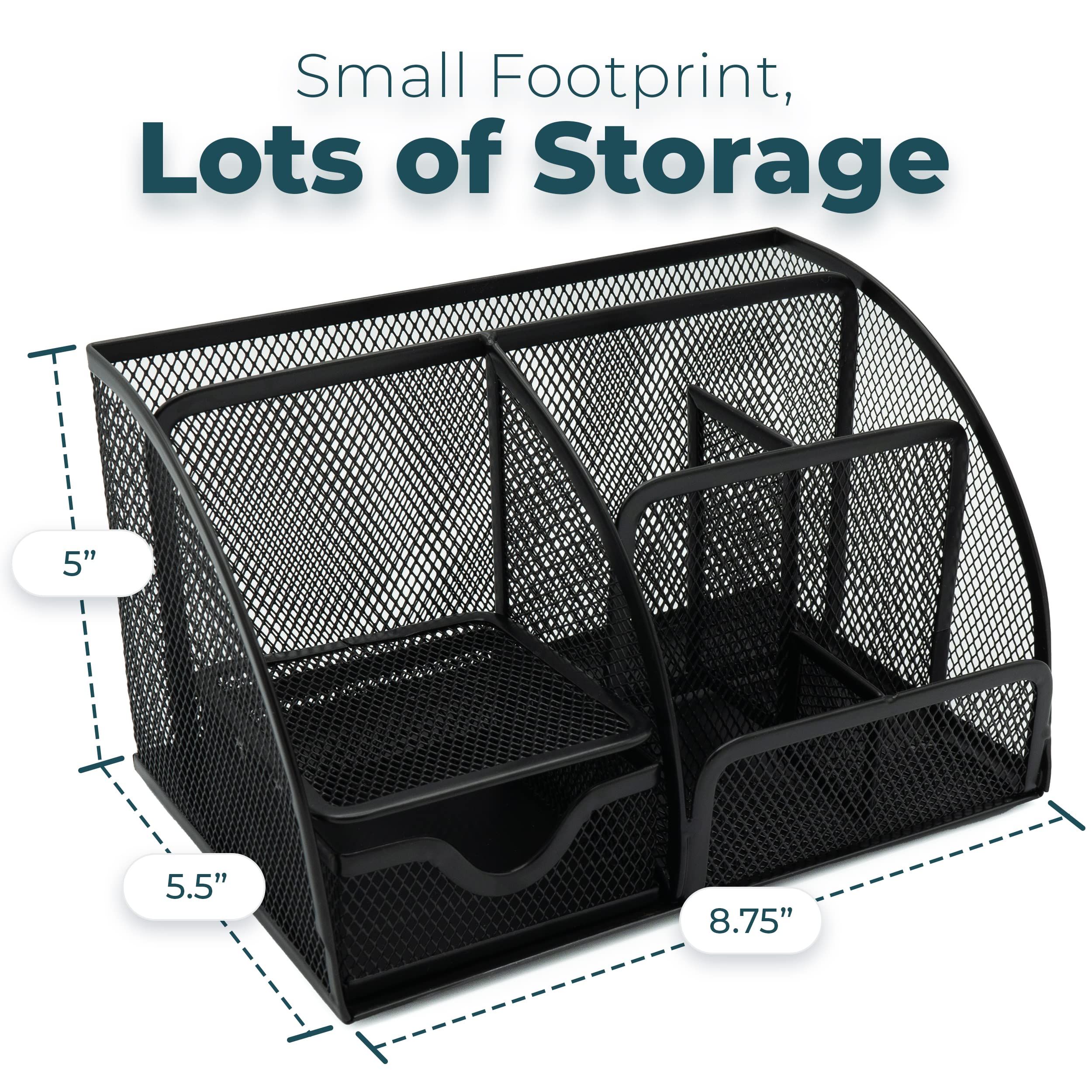 Mesh Desk Organizer Office Supplies Caddy — image 4