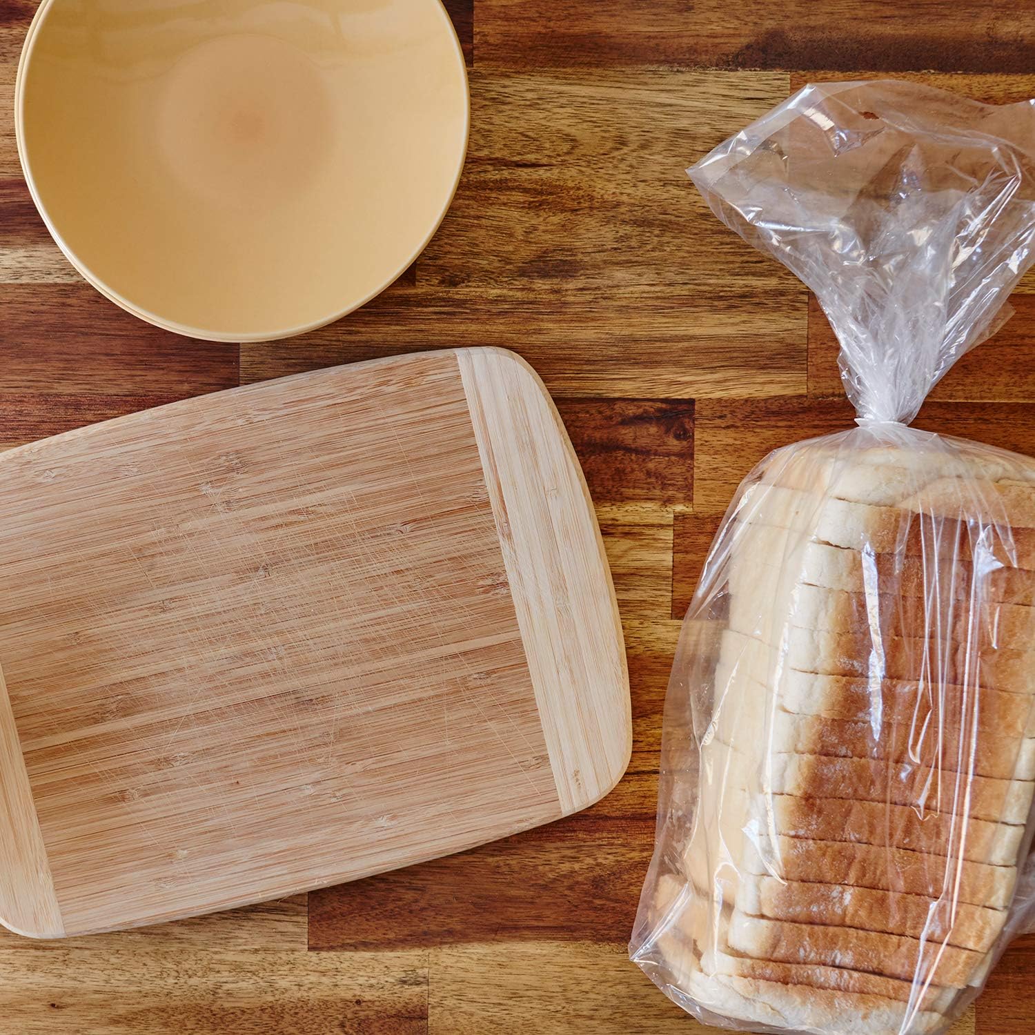 Bread Bags With Ties,100 Pieces 18x4x8 Inches Reusable Plastic Loaf Storage Bags for Homemade Bread Gift Giving β image 5