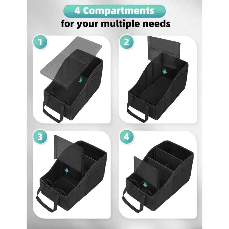 Car Multi-Compartment Organizer: Non-Slip & Spacious, 4-Section Storage for a Tidy Interior — image 5