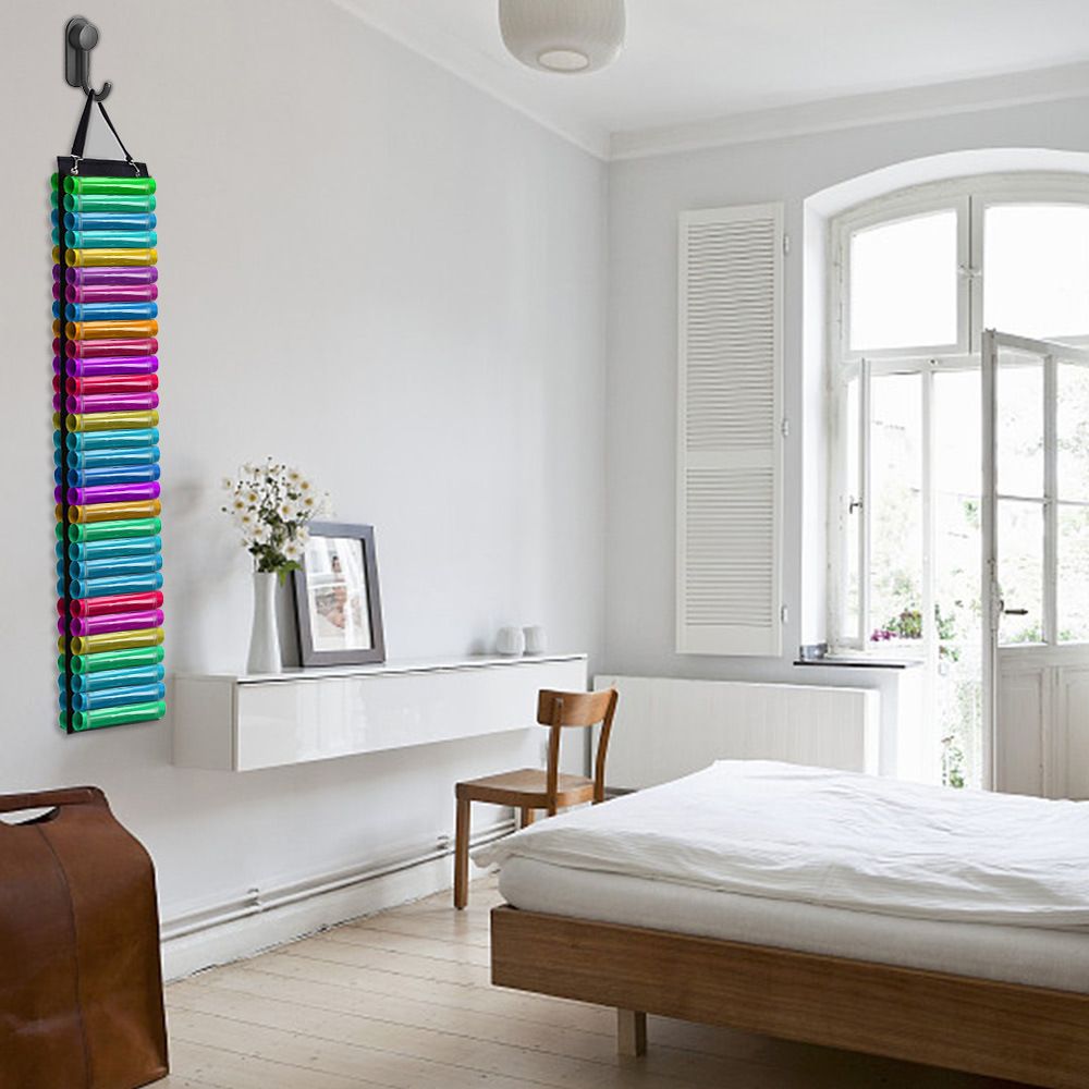 Storage Organizer,Vinyl Roll Storage Craft Vinyl Storage Rack Wall Mount/Over The Door, Hanging Organizer Storage โ image 4