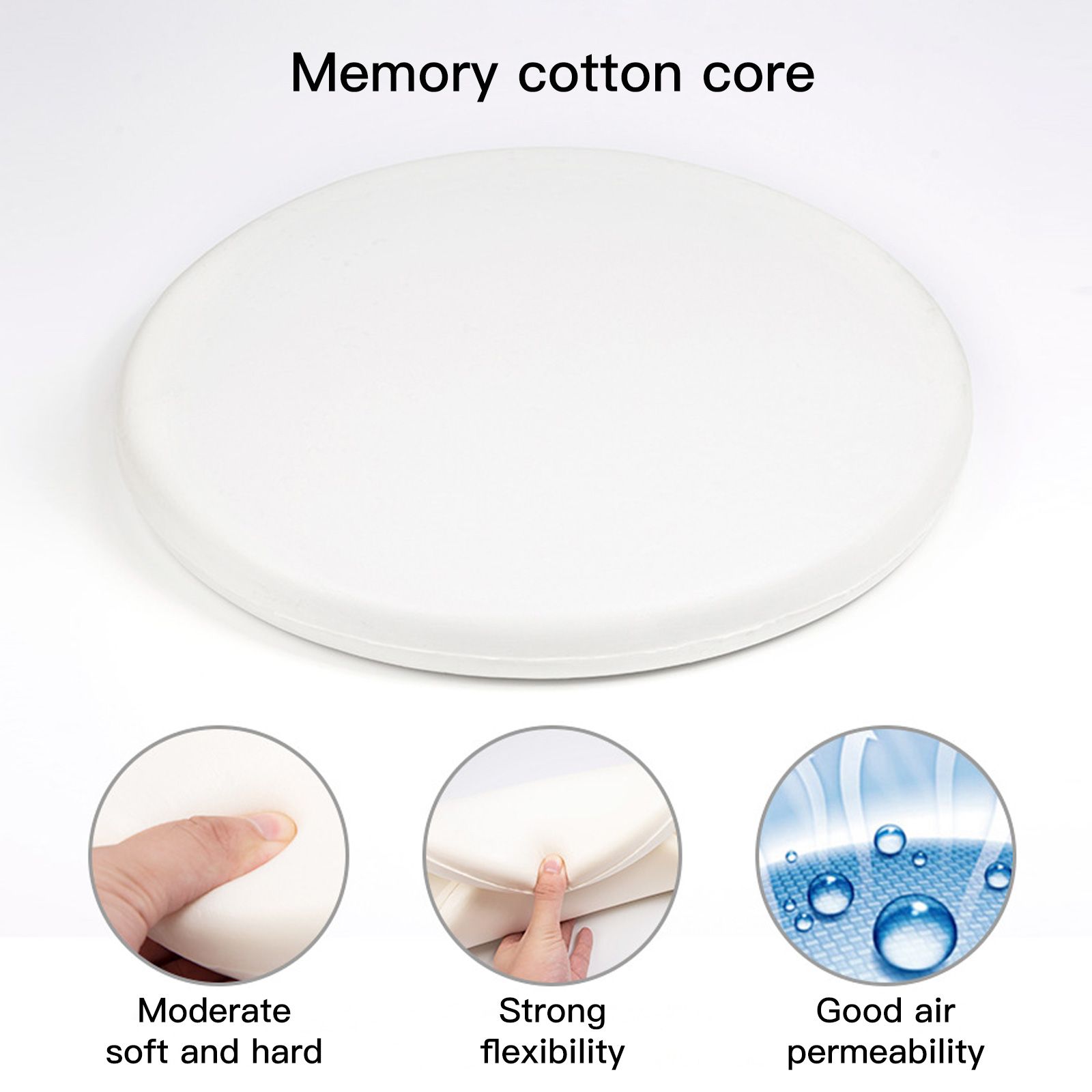 Memory Cotton Cushion Round Cute Dinosaur Shaped Soft Removable Cover Cushion Green 40 x 4.5cm โ image 5