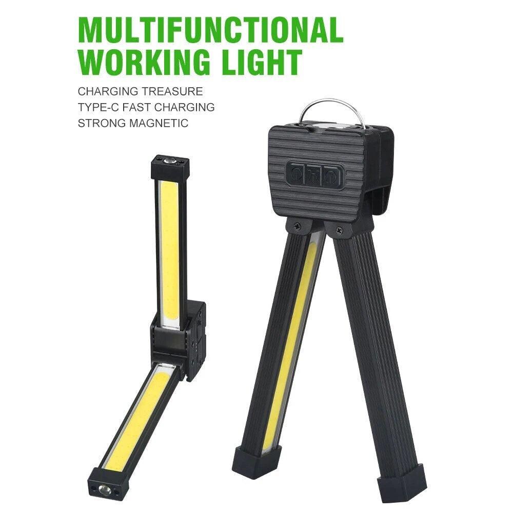 Gym Lamp for Posing,7th Gear Dimming,Portable Magnet LED Flashlight with Hook — image 3