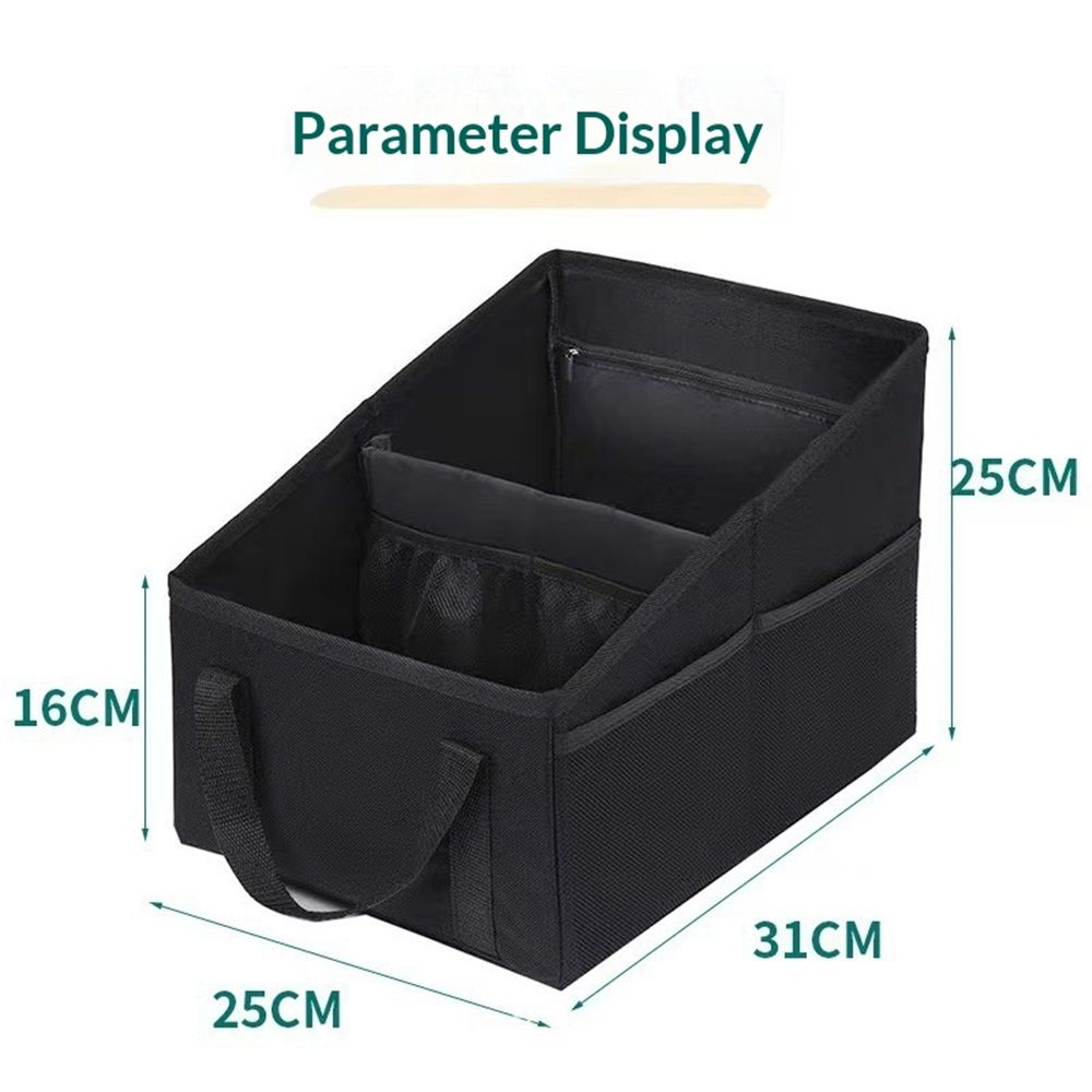 Car Seat Organizer - Passenger Seat Organizer, Collapsible Small Car Seat Storage Organizer for Console Front/Back, Automotive Backseat Organizer with Belt 4 — image 5