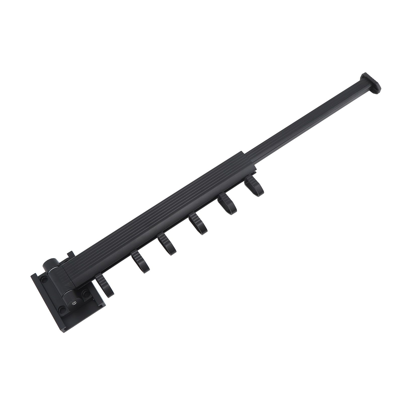 Wall Mounted Clothes Drying Rack Retractable Laundry Drying Rack for Balcony Bedroom Black — image 5