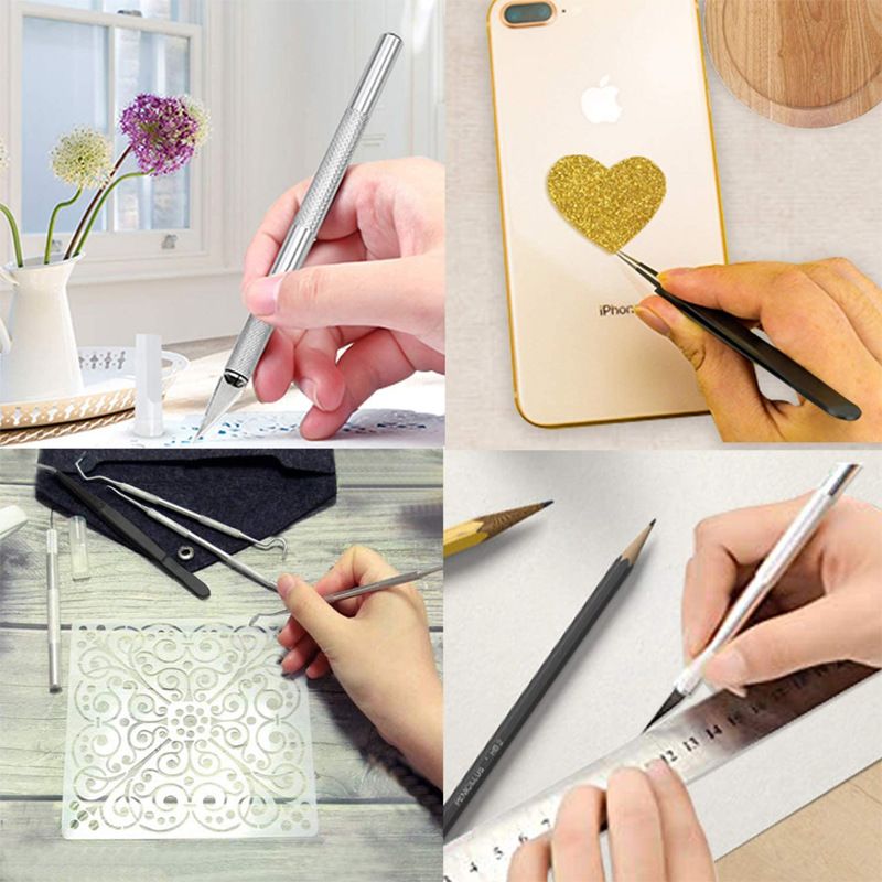Tools for Vinyl 18Pcs Craft Weeding Tools Kits Weeding Tool Set Scrapbooking Tools DIY Art Tools Precise Vinyl Weeding Tool Kit — image 3