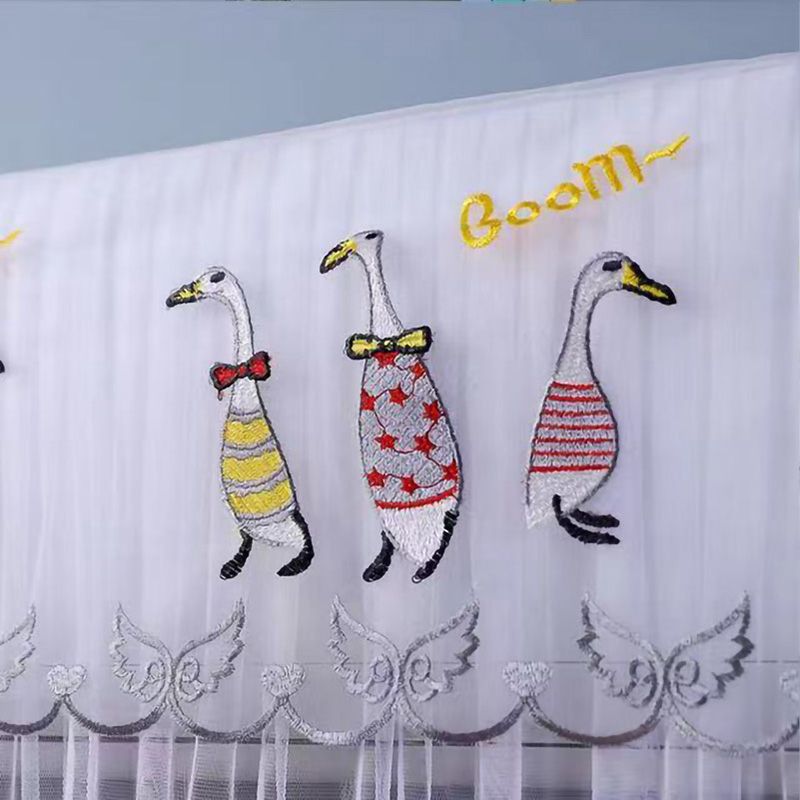 1.5P Air Conditioner Dust Cover Dustproof Wall Mounted Air Conditioner Protective Case Home Decorative Dust Cover Yellow English Duck 1.5Pโ2P Within โ image 4