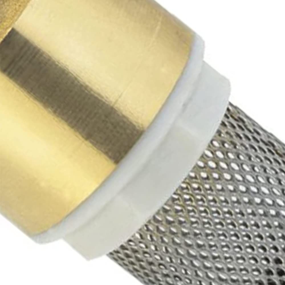 Brass Foot Valve, Water Pump Bottom Valve, Check Valve with Filter, Foot Valve Filter No Return Valve Foot Valve Strainer-6分 DN20 — image 4