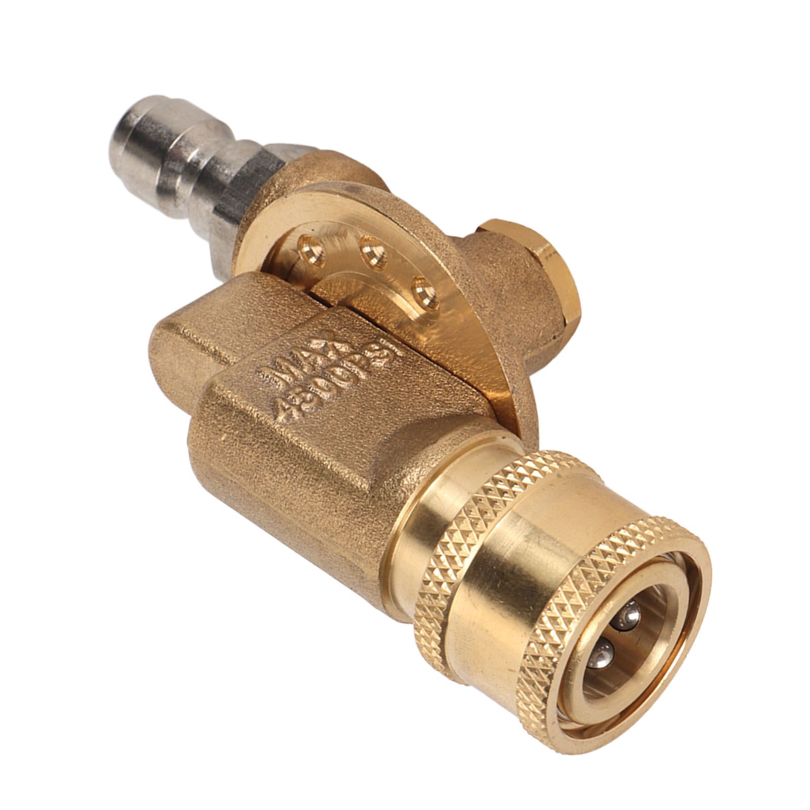 Quick Connecting Pivoting Coupler Attachment 1/4in for Pressure Washer Nozzle Adjustable 4500psi Garden Supplies 7 Level — image 6