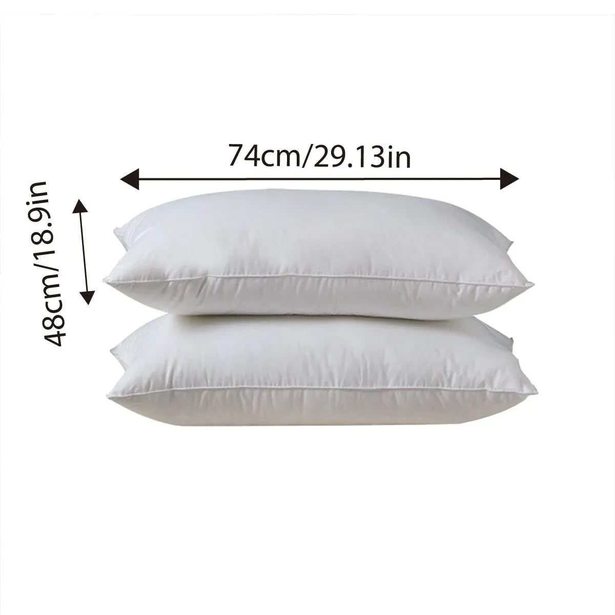 Hotel Quality White Pillow Core Soft Cotton Pillow Insert for Bedroom Living Room โ image 3