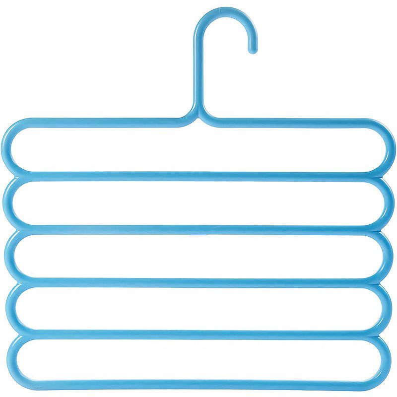 Clothes Hangers 1 Pc Multilayer Clothes Hanger Organizer Practical 5 Layers Pants Scarf Tie Hangers Space Saving Clothes Drying