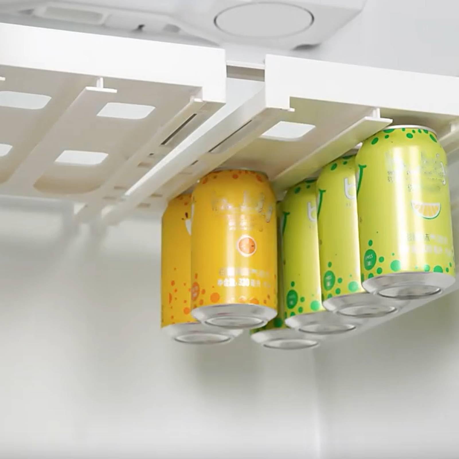 Can Holder Fridge - Fridge Organizer Hanging - Soda Can Rack - Beer Holder - Fridge Storage Rack - Hanging Drawer - Beverage Dispenser - Space Saving
