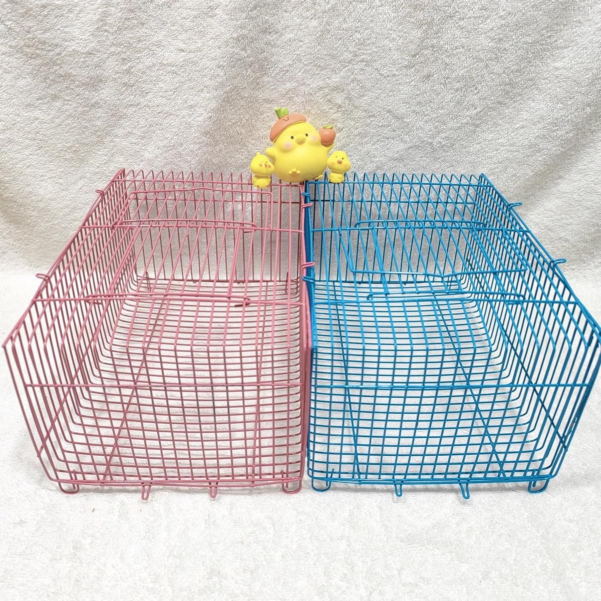 4pcs Wire Simple Bird Cage Hamster Cage Portable Small Animal Enclosure Set — image 5
