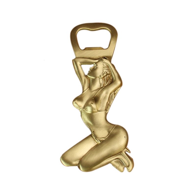 Brass Bottle Opener Naked Lady Shape Beer Opener Metal Beer Bottle Opener Can Soda Cap Opener Beer Wine Bottle Opening Tool