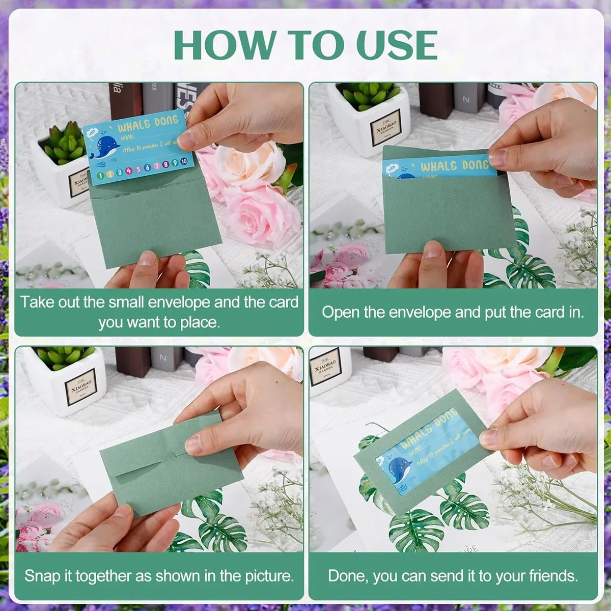100PCS Small Kraft Paper Envelopes With Clear Window Self Seal Card Mailers - Kraft — image 5
