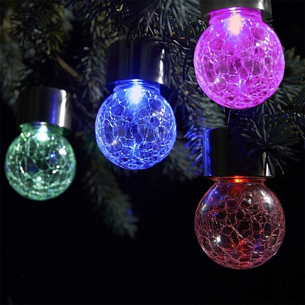 Solar Hollow Ball Light Colorful Small Ball Chandelier Decorative Hanging Lamp β image 5