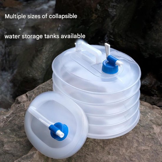 3 Liter Collapsible Water Bucket - Outdoor Picnic/Road Trip - Portable - Large Capacity Bucket - Collapsible Portable Bucket - Water Bucket โ image 3