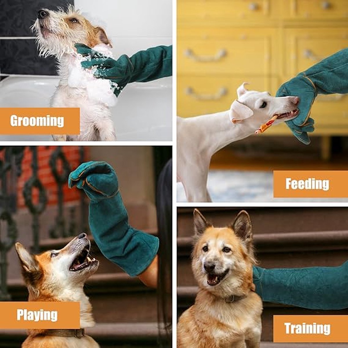 Anti-bite safety gloves - Pet gloves - Anti-bite gloves - Safety gloves - Pet protective gloves - Welding gloves - Anti-bite - Suitable for dogs, cats and — image 6