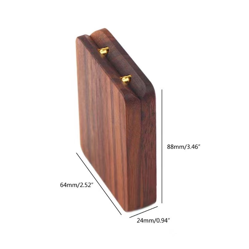 Handcrafted Wooden Rotating Ring Box, Portable Proposal Ring Box Ring Holder Wooden Ring Box Heart Shaped Ring — image 3
