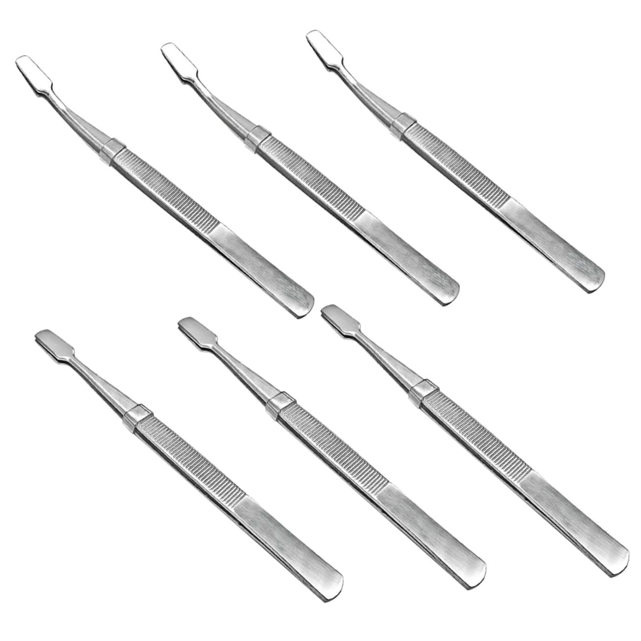 6pcs Stamp Tweezers Stamp Collecting Stamps Stamp Tongs Craft Tweezers Hobby Tweezers Coin Tongs Durable Plated Philately