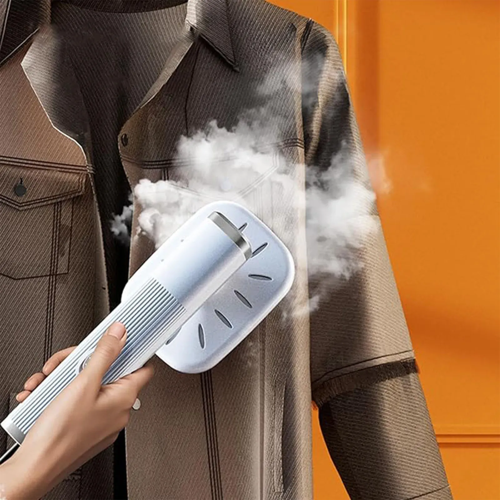 Portable Handheld Mini Steam Iron in White for Home & Travel, 72x100mm — image 3