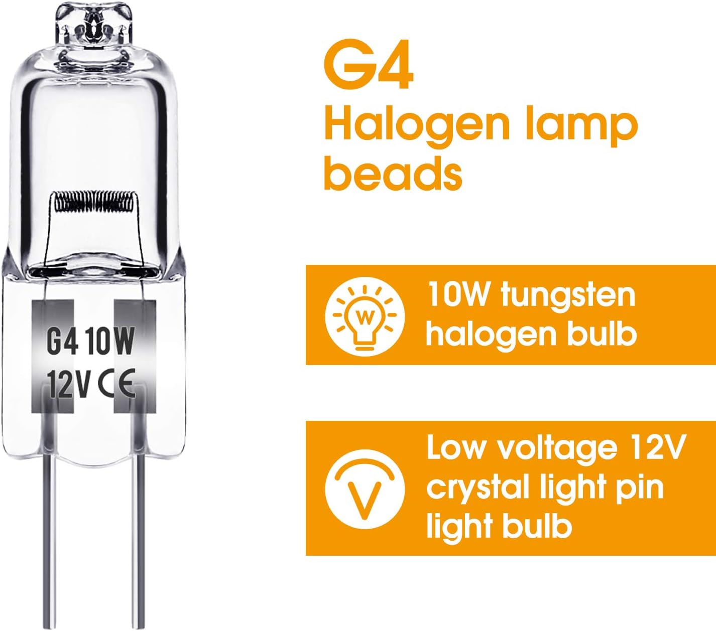 G4 halogen lamps 10W 12V - Warm white - 20-pack 10W 20pcs 10W โ image 4