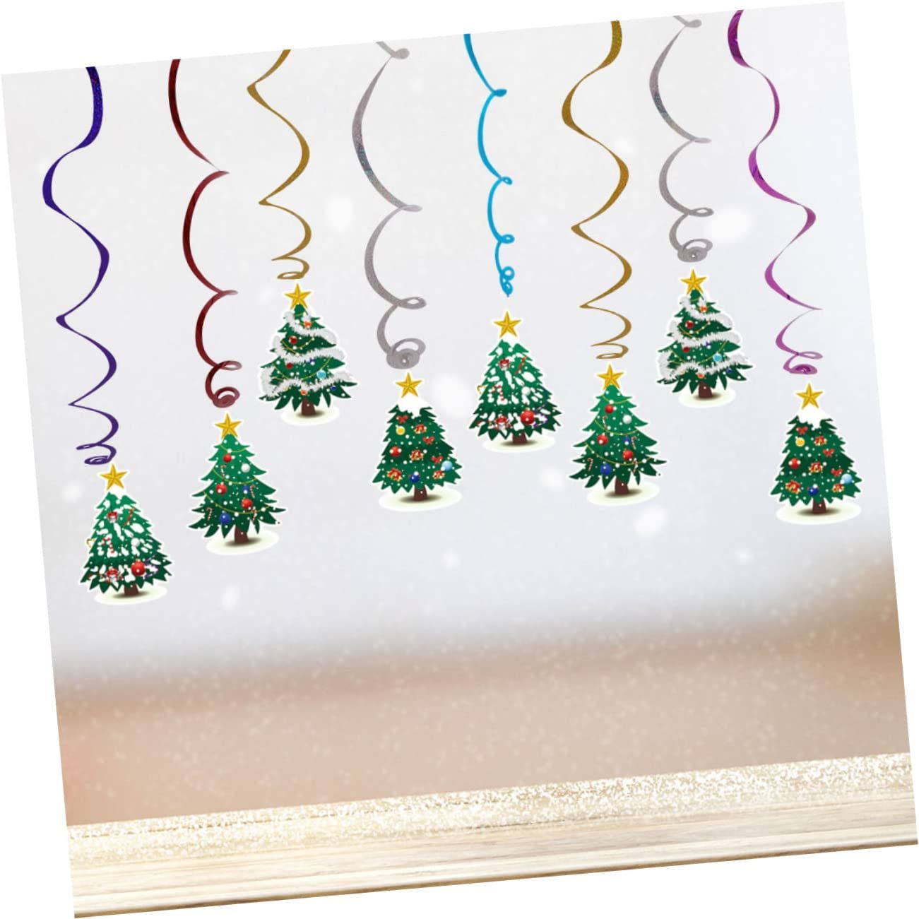Swirl Decorations Christmas Tree Swirl Christmas Hanging Decorations Party Hanging Swirls Christmas Ornaments Swirls — image 5