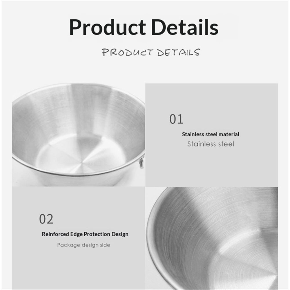 Stainless steel Hand Cup Folded, Teacup with Folding Handle Lightweight and Compact Design for Hiking Picnic and Trave โ image 2