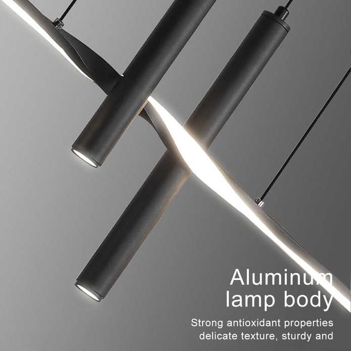 BAMDECOR A206 Modern Black Scandinavian Pendant Light Table Dining Room Living Room Pendant Lighting 1.5 Meters — image 3
