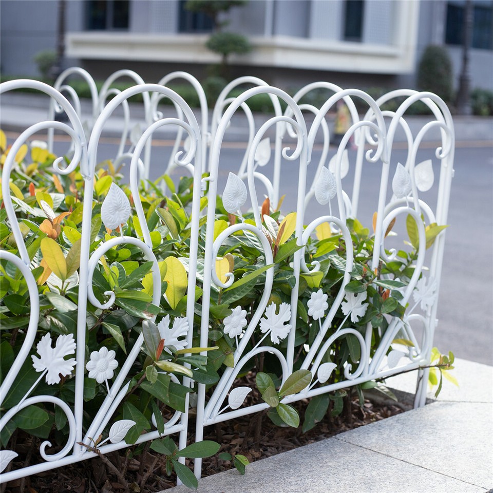 5PCS Decorative Garden Fence Folding Patio Fences Rustproof 59.5x62cm Landscape โ image 3