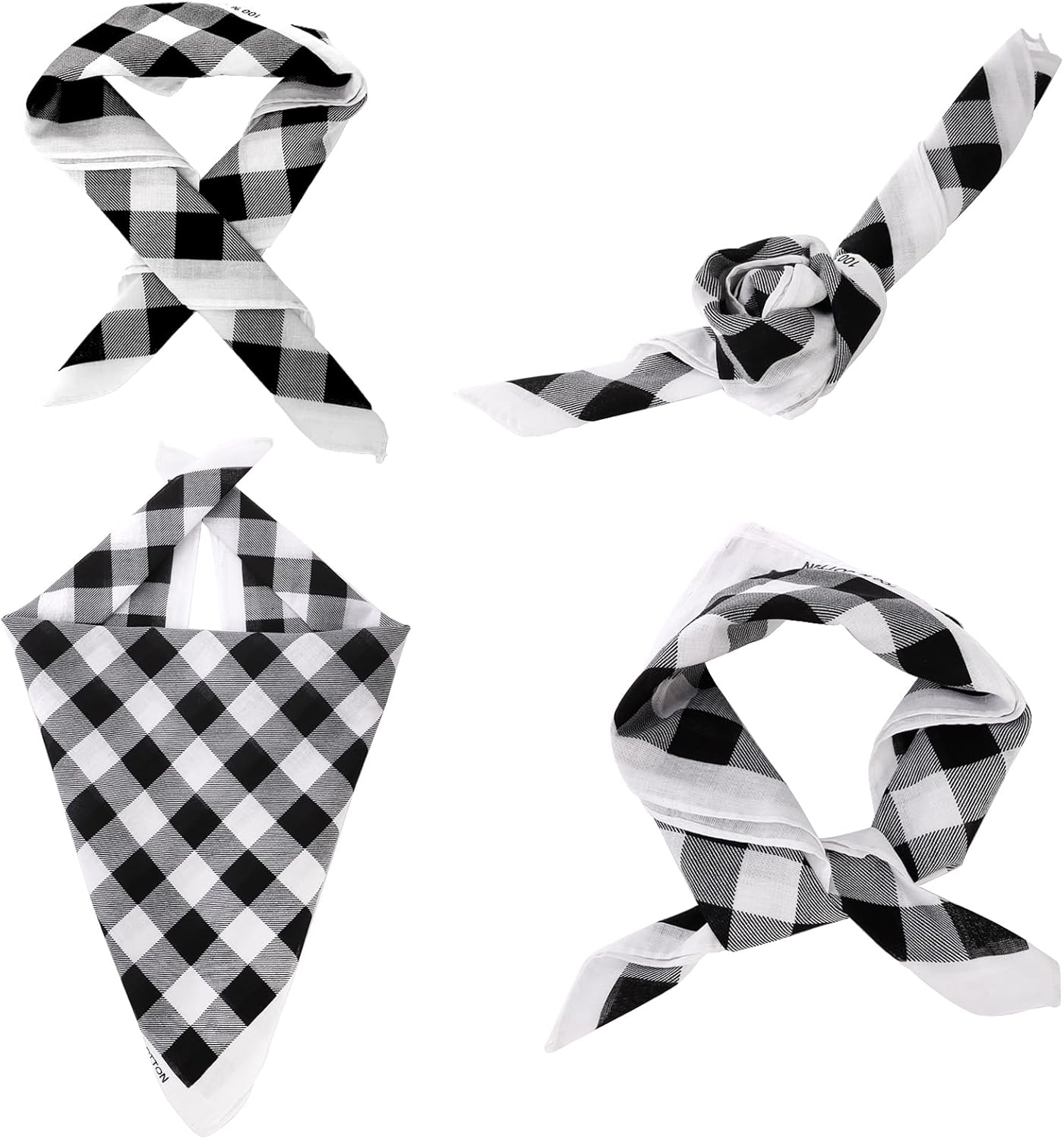 4 Pack Pet Cowboy Costume Accessories Set, 2 Pcs Hat and Bandana Scarf, Puppy Kitten Halloween Christmas Costume, West Party Cosplay Wearing for Cats Small โ image 5
