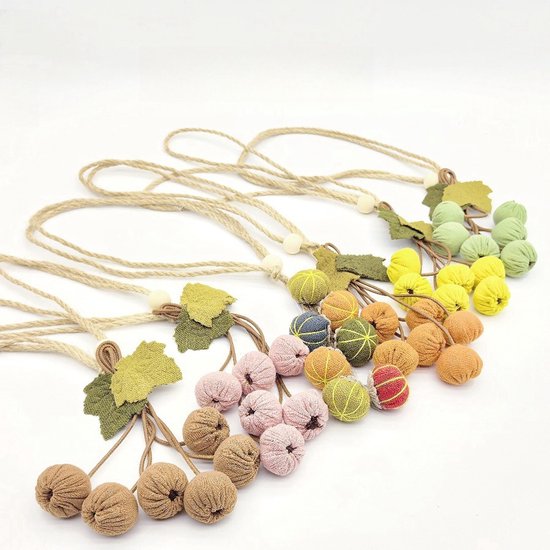 Curtain Ties - Hanging Ball Ties - Ball Tie Cords - Simple Hooks - Creative Curtain Buckle Decorations - Complete Set - 2 Pieces โ image 3